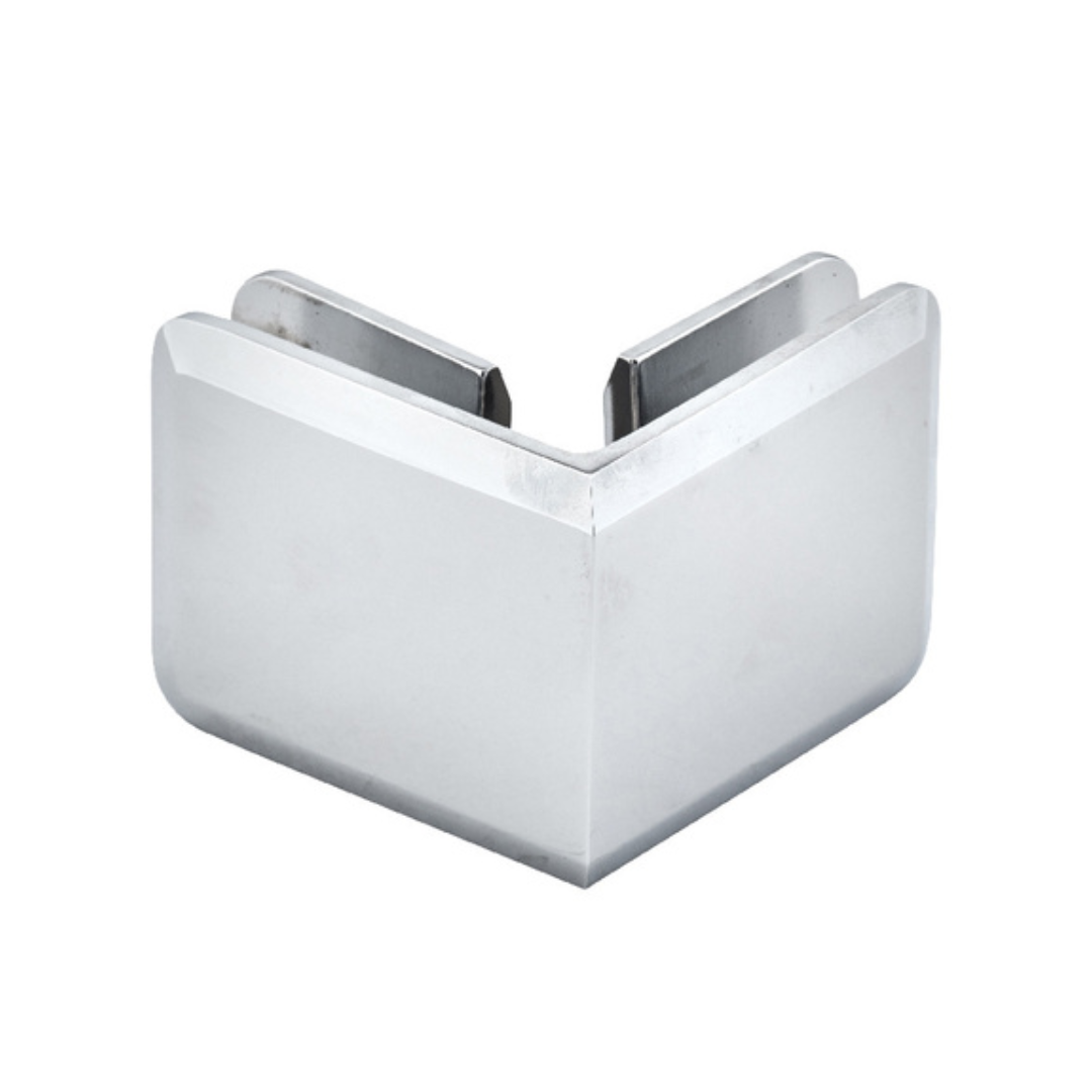 Glass To Glass | BEVELED 90 Degree Heavy Duty Clip