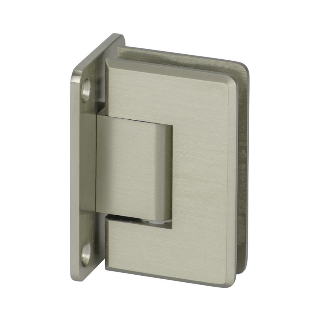 Wall To Glass | Full Back Plate Hinge BEVELED series