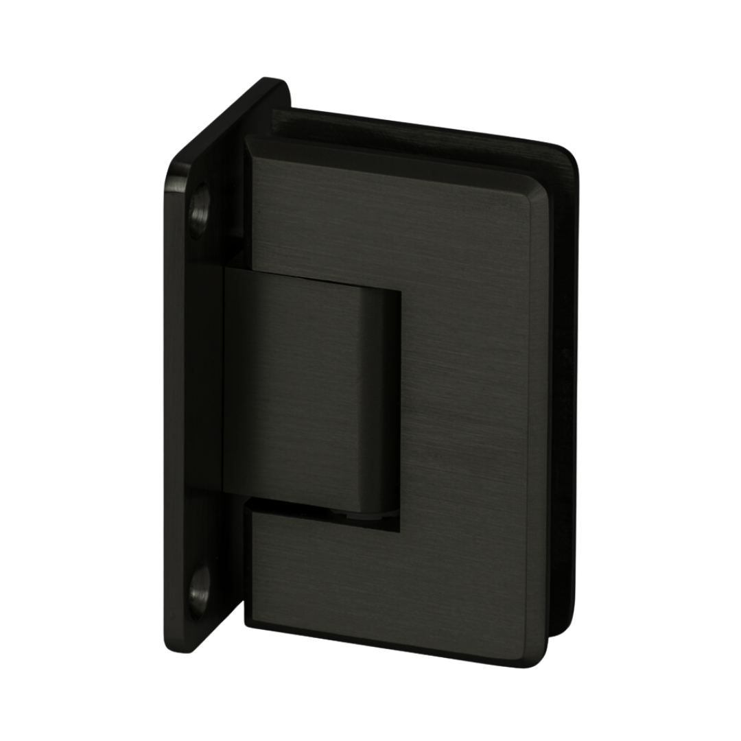 Wall To Glass | Full Back Plate Hinge BEVELED series