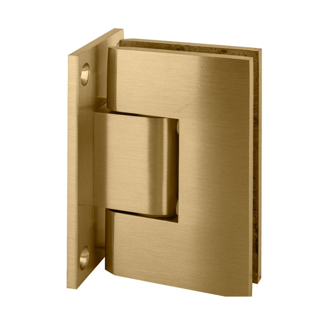 Heavy-Duty Wall to Glass Hinge with Reversible 5° Pivot Pin